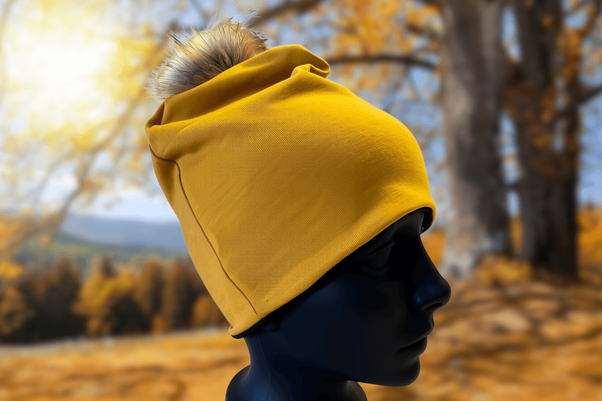 Tuque réversible à la surjeteuse